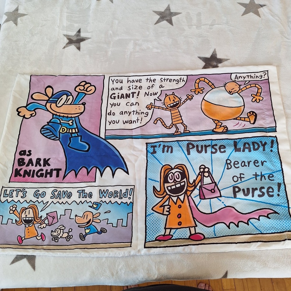 2021 Dog Man Supa Buddies Pillowcase Jay‎ Franco Comic 29.5x19.5 Inches Standard